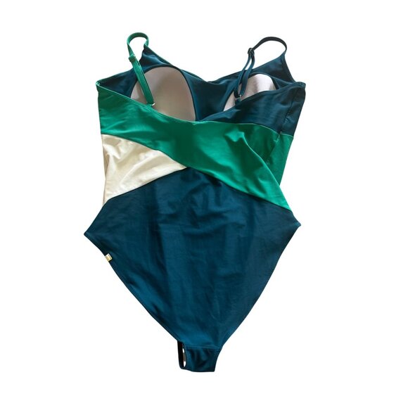 Colorblock Womens Marina One-Piece Swimsuit Size 16 By Summersalt - Picture 4 of 4